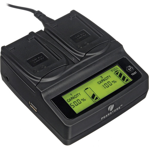 Pearstone Duo Battery Charger for Canon NB-7L