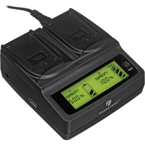 Pearstone Duo Battery Charger for Nikon EN-EL8