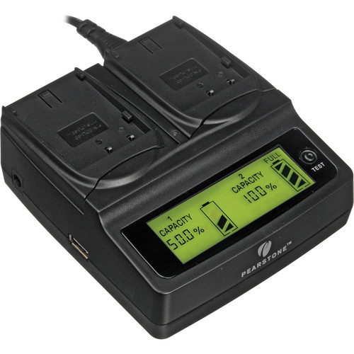 Pearstone Duo Battery Charger for Pentax D-Li90