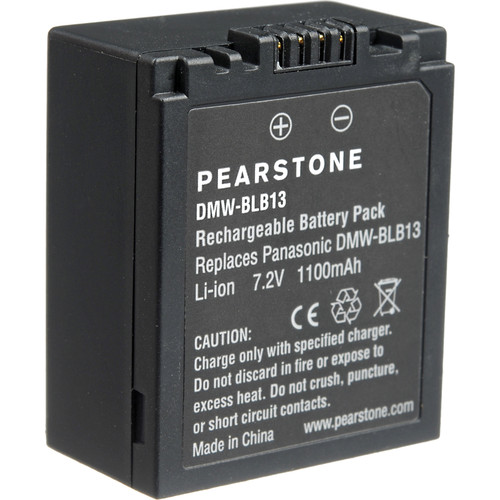 Pearstone DMW-BLB13 Lithium-ion Battery Pack (7.2V, 1100mAh)