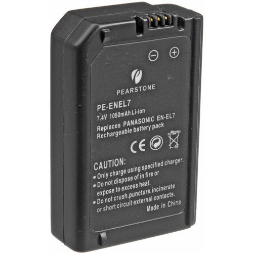 Pearstone EN-EL7 Lithium-Ion Battery Pack (7.4V, 1050mAh)
