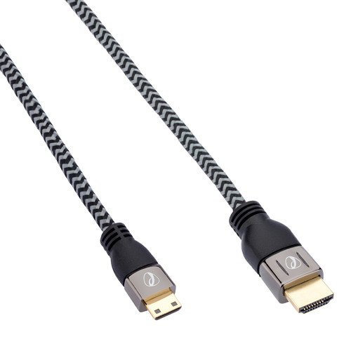 Pearstone Braided High-Speed Mini-HDMI to HDMI Cable with Ethernet (15')