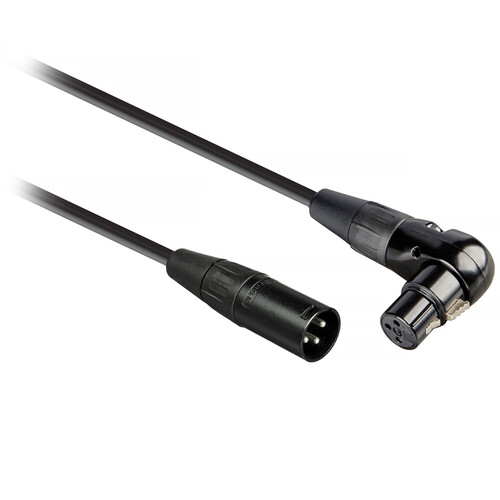 Pearstone PM Series XLR Male to Angled XLR Female Professional Microphone Cable (1.5')
