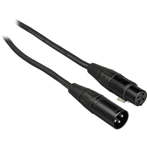 Pearstone PM Series XLR Male to XLR Female Professional Microphone Cable (5', Black)