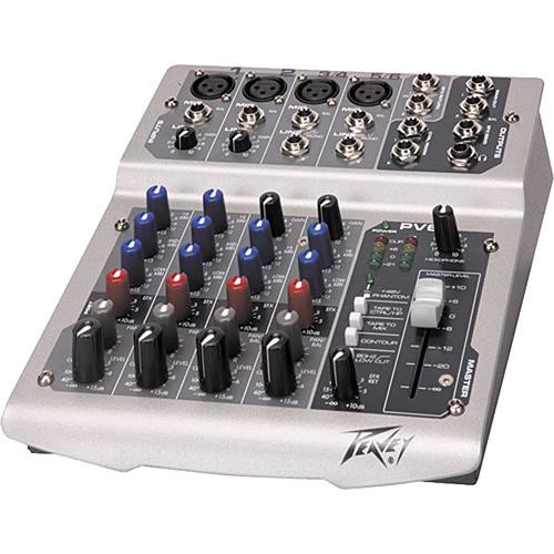 Peavey PV6 Live Sound Mixer with 6 Channels 00512000 B&H Photo