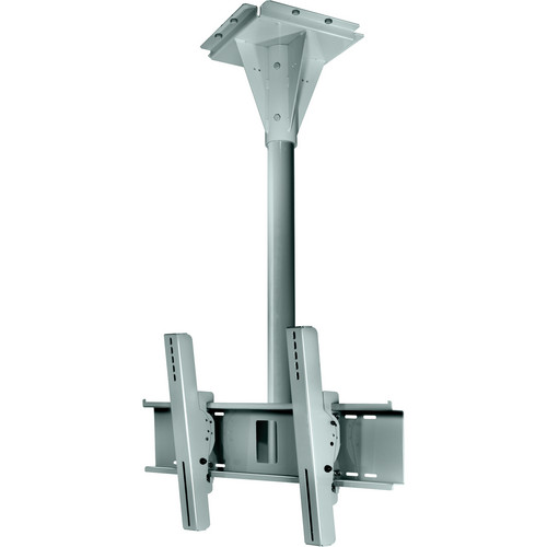 Peerless-AV ECMU-03-C-S Wind Rated Ceiling Tilt Mount (3' Pole Length, Stone Gray)