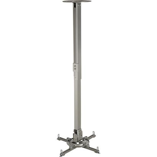 Peerless-AV PPC Universal Ceiling Projector Mount with Adjustable Extension for Projectors Weighing Up to 50 lb (Silver)
