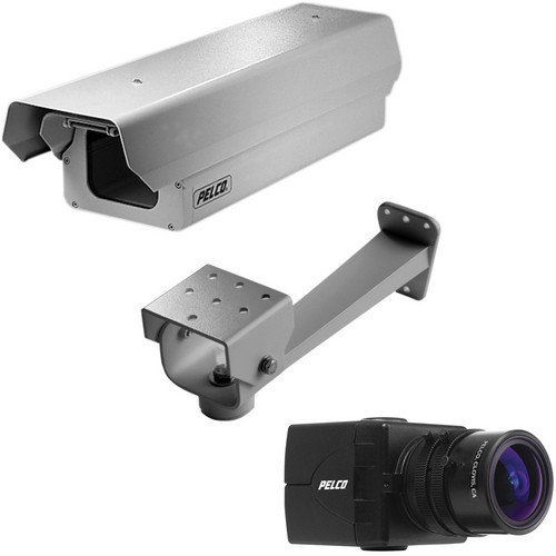 Pelco EH3500 ImagePak Color Camera Kit (3-8.5mm IR Lens, Mount, Sun Shield)