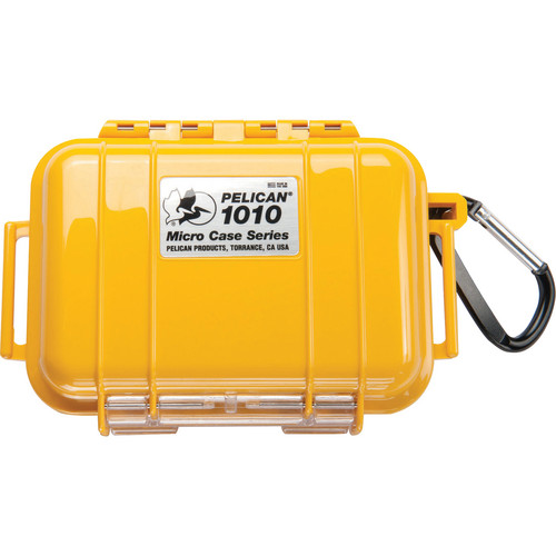 Pelican 1010 Micro Case (Solid Yellow with Black Lining)