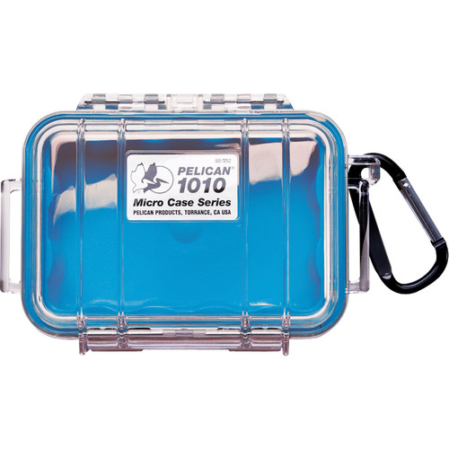 Pelican 1010 Micro Case (Clear with Blue Lining)