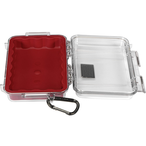 Pelican 1040 Micro Case (Clear Red with Colored Lining)