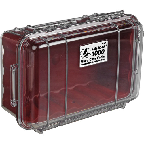 Pelican 1050 Micro Case (Clear Red) 1050-028-100 B&H Photo Video