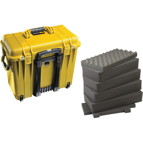 Pelican 1440 Top Loader Case with Foam (Yellow) 1440-000-240 B&H