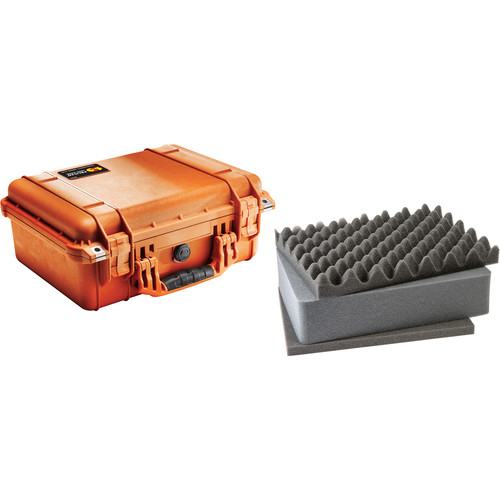 Pelican 1450 Case with Foam (Orange)