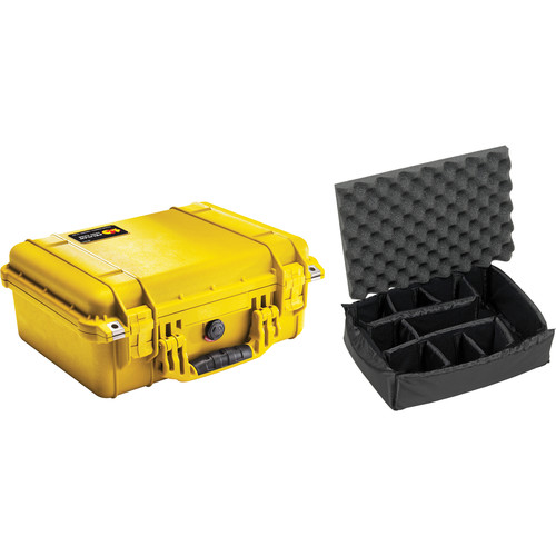 Pelican 1450 Case with Dividers (Yellow) 1450-004-240 B&H Photo