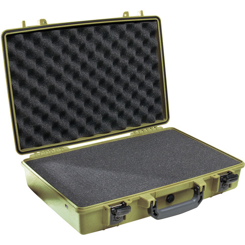 Pelican 1490 Attache/Computer Case with Foam (Olive Drab Green)