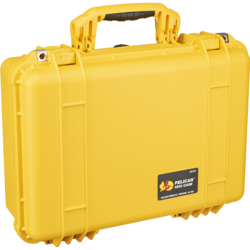 Pelican 1500NF Case without Foam (Yellow)