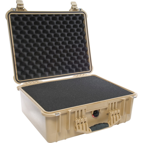 Pelican 1550 Protector Case with Pick and Pluck Foam Insert (Desert Tan)