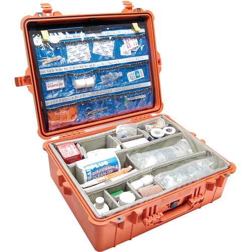 Pelican 1600EMS Watertight ATA Hard Case with EMS Organizer and Dividers (Orange)