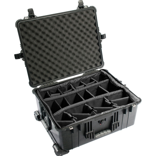 Pelican 1614 Waterproof 1610 Case with Dividers (Black)