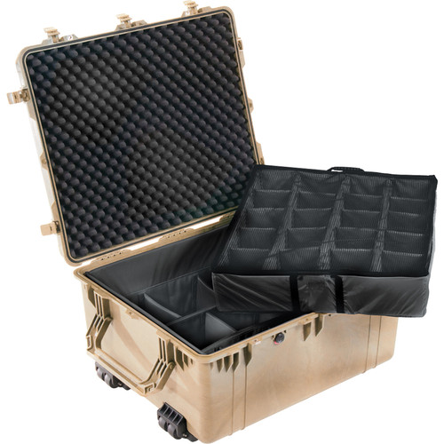 Pelican 1694 Transport 1690 Case with Dividers (Desert Tan)