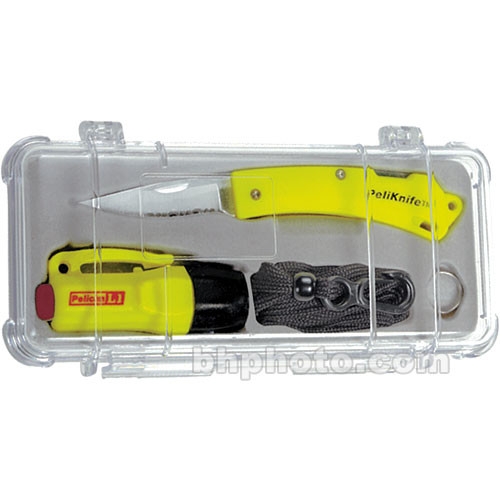 Pelican L1 4 'LR44' LED Flashlight  w/ Pocket Knife (Yellow)