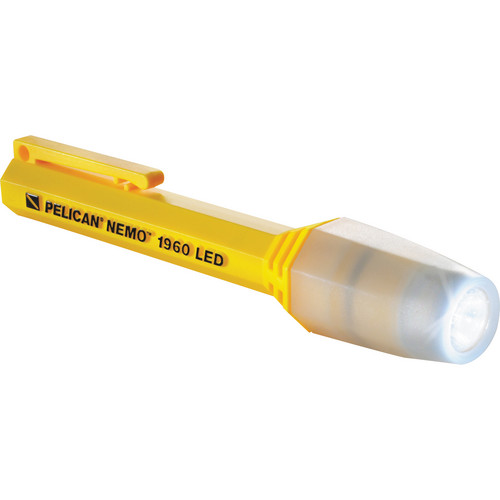 Pelican Nemo 1960 LED Flashlight with Photoluminescent Shroud (Yellow)