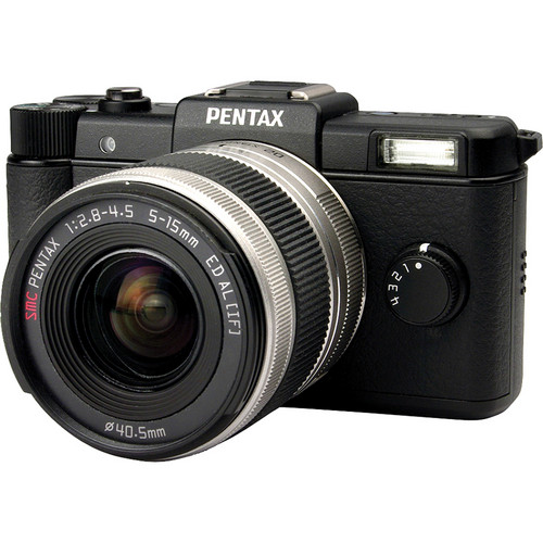 Pentax Q Digital Camera with 5-15mm Lens (Black)