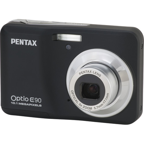 Pentax Optio E90 Digital Camera (Black) 17911 B&H Photo Video
