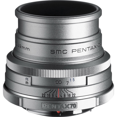 Pentax SMCP-DA 70mm f/2.4 Limited Series Lens (Silver)