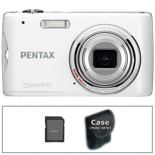 【希少】 PENTAX Optio P80 デジタルカメラ Pentax Optio P80 Ultra-Compact Digital Camera (Pearl) With