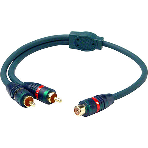 Phoenix Gold Silver 500 Series RCA Female to 2 RCA Male Y-Cable