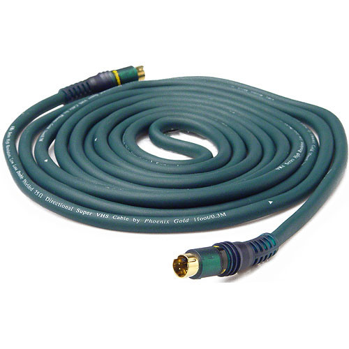 Phoenix Gold 4-Pin Male S-Video to 4-Pin Male S-Video Cable, Model VRx.530SV