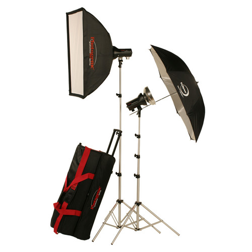 Photogenic AKC325K 320W/s Basic Studio 2 Light Soft Box Kit (120 VAC)