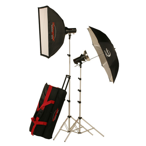 Photogenic AKC645BK 640W/s Studio 2 Light Kit (AC/DC)