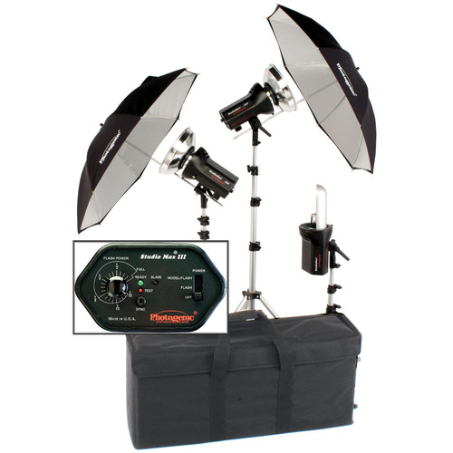 Photogenic AKC800K Master Studio Three Monolight Kit (120VAC)