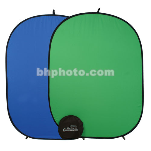 Photogenic Chameleon Collapsible Reversible Background - 57x77" - Chroma Blue/Green