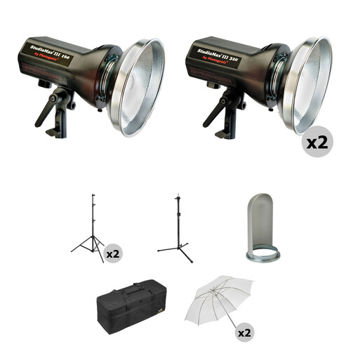 Photogenic StudioMax III 3-Light Portrait Studio Kit (120V)