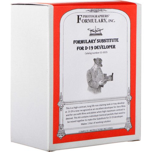 Photographers' Formulary Substitute for D-19 Black & White Film Developer (to Make 1 l Working Solution)