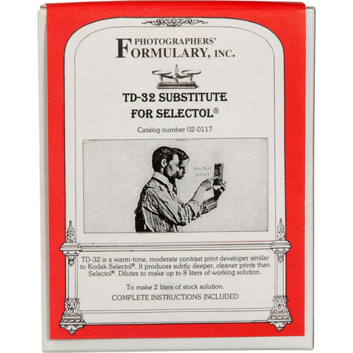 Photographers' Formulary TD-32 Developer for Black & White Paper