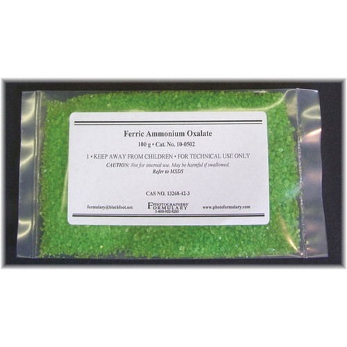 Photographers' Formulary Ferric Ammonium Oxalate (Class 6.1, 100g)
