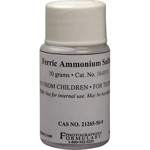 Photographers' Formulary Ferric Ammonium Sulfate - 10 Grams