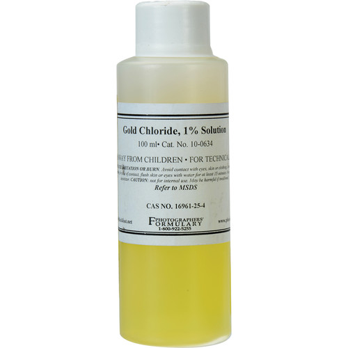 Photographers' Formulary Gold Chloride (Liquid 1% Solution, 50mL)