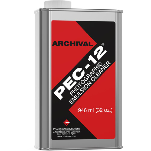 Photographic Solutions Pec-12 Photo Emulsion Cleaner for Color & B&W Film & Paper - 1 Quart