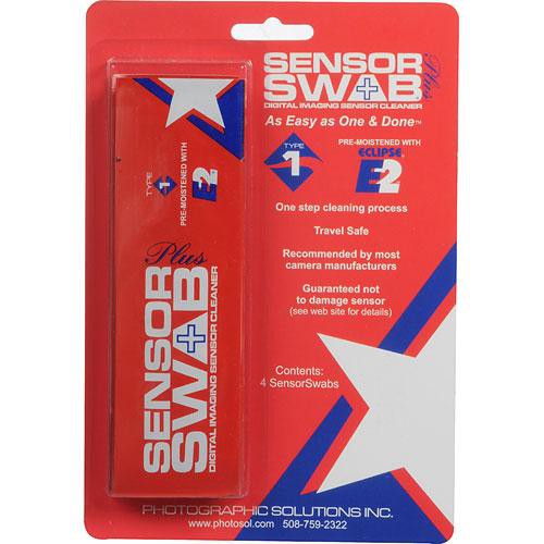 Photographic Solutions Sensor Swab Plus with Eclipse 2 for Type 1 Sensors (4 Pack)
