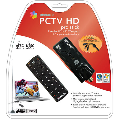 Pinnacle PCTV HD Pro Stick External USB HDTV Tuner