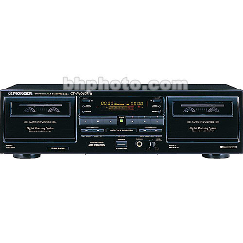 Pioneer CT-W606DR Double Auto Reverse Cassette Deck CTW606DR B&H