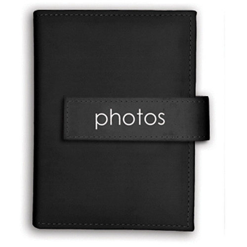 Pioneer Photo Albums Expressions Embroidered Strap Album - 4 x 6" ("Photos", Black)