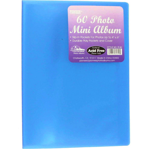 Pioneer Photo Albums Transparent Poly Photo Album - 4 x 6" (Transparent Blue)