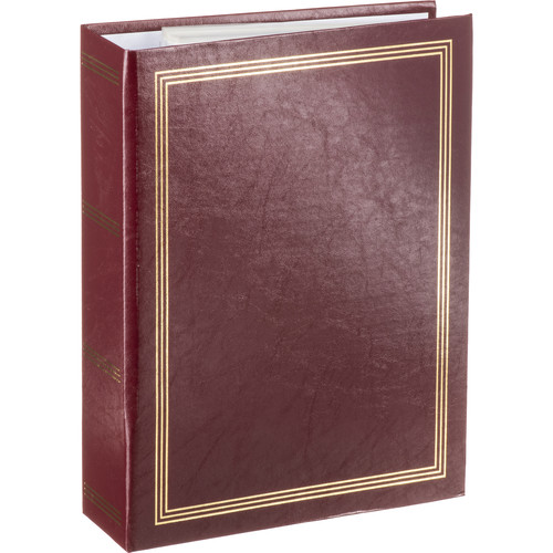 Pioneer Photo Album Burgundy | Holds 36 5x7 Photos, Embroidered Love Strap, Archival Safe Pages